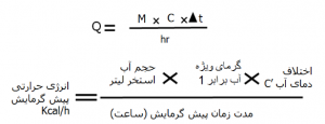 نحوه محاسبه ظرفیت گرمایشی استخر جکوزی